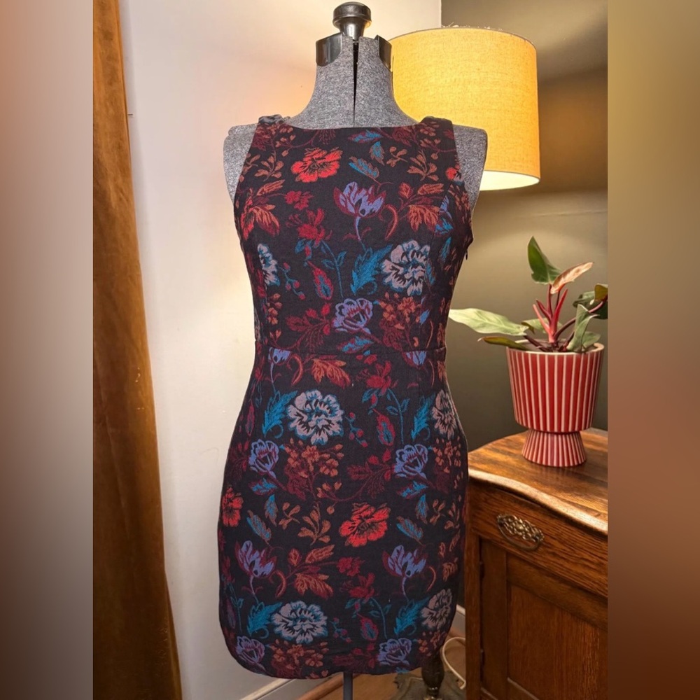 Vintage Y2K BB Dakota Leona Floral Brocade Dress - Size 6